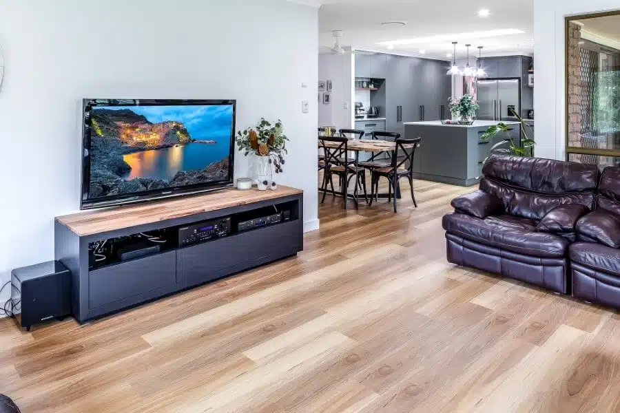 NativeBlackbutt-living-room Boost Your Brisbane Property Value with Stylish Vinyl Flooring
