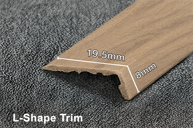 Aluminium L-Shape Trim Vinyl Wrapped - Natural Oak 2.52m - Image 2